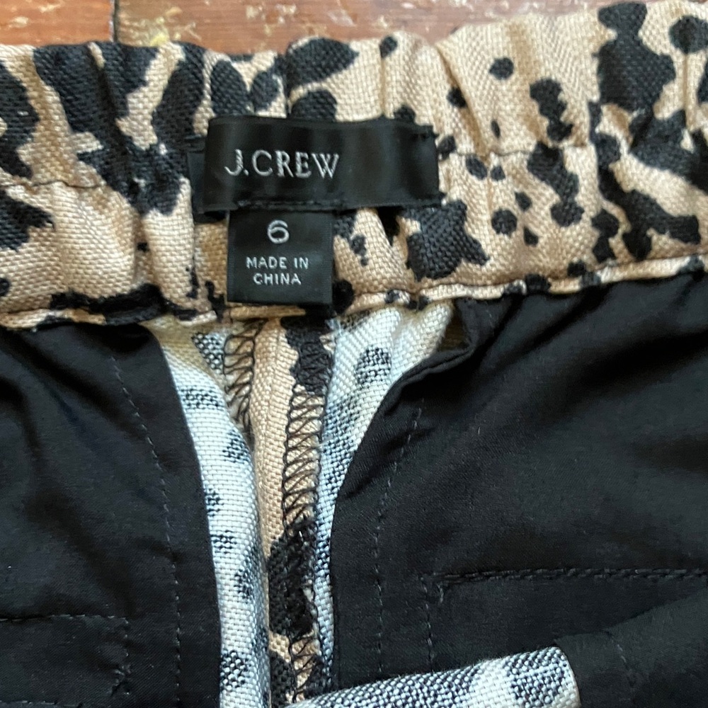 Reimagined by J.Crew Wide Leg Leopard Trousers